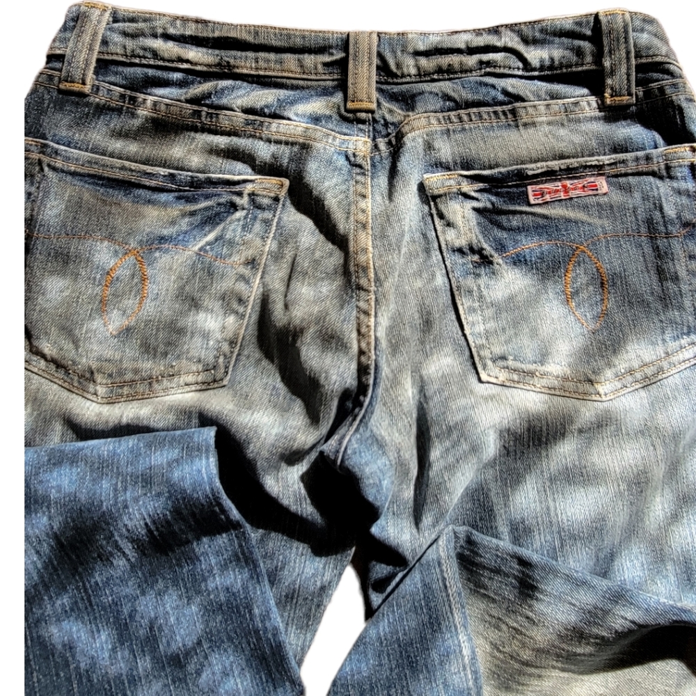 HUDSON | Vintage 2002 Made in USA Mid Waist Flared Jeans w/Zip Pockets Sz.29 - Picture 14 of 16